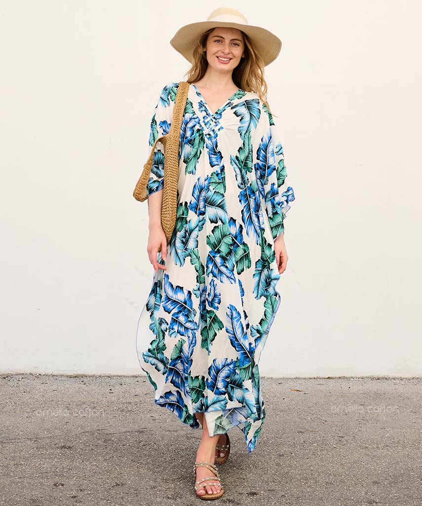 Kaftan Vibrações - Jade | Gata Raposa™