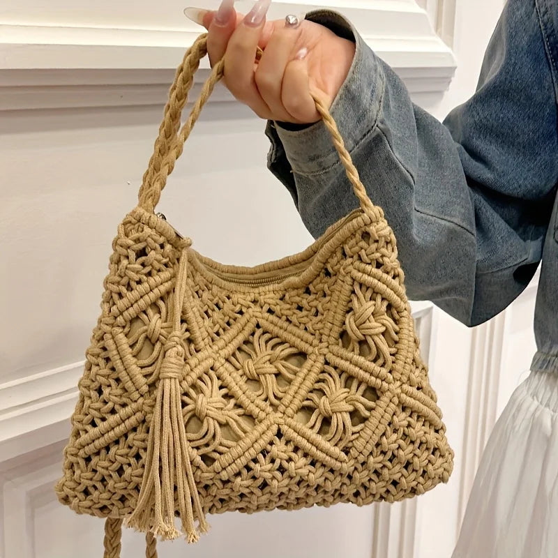Bolsa Boho Chic Laura — Charme Artesanal com Elegância Natural