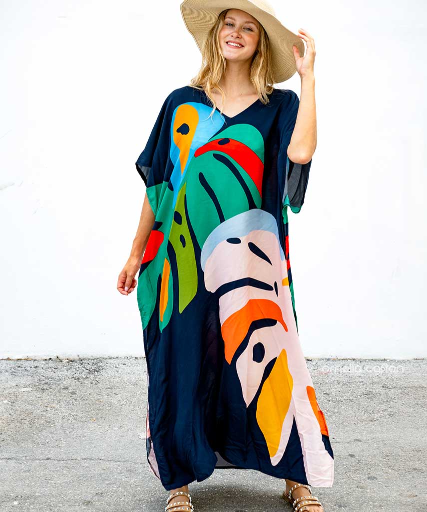 Kaftan Vibrações - Amazônia | Gata Raposa™