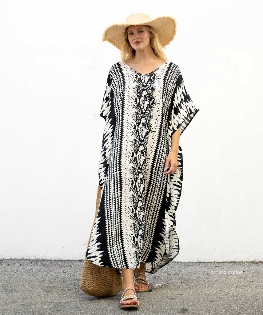 Kaftans Maví  – Ônix | Gata Raposa™