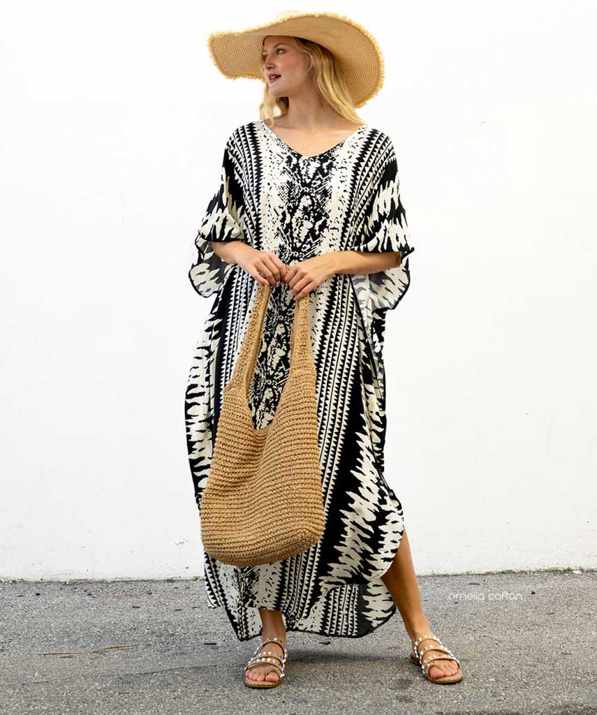 Kaftans Maví  – Ônix | Gata Raposa™