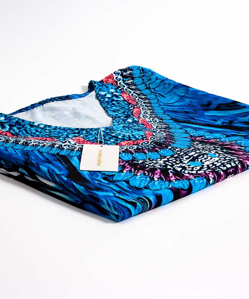 Kaftan Vibrações - Safira | Gata Raposa™