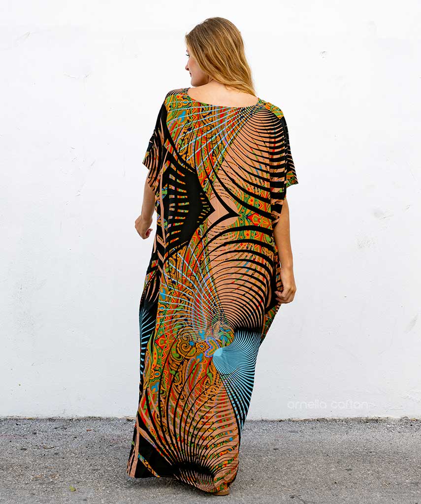 Kaftan Vibrações - Âmbar | Gata Raposa™