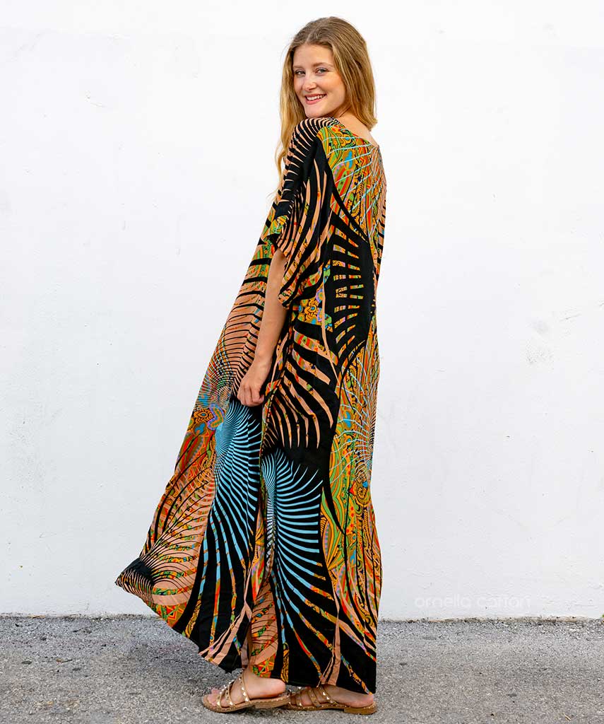 Kaftan Vibrações - Âmbar | Gata Raposa™