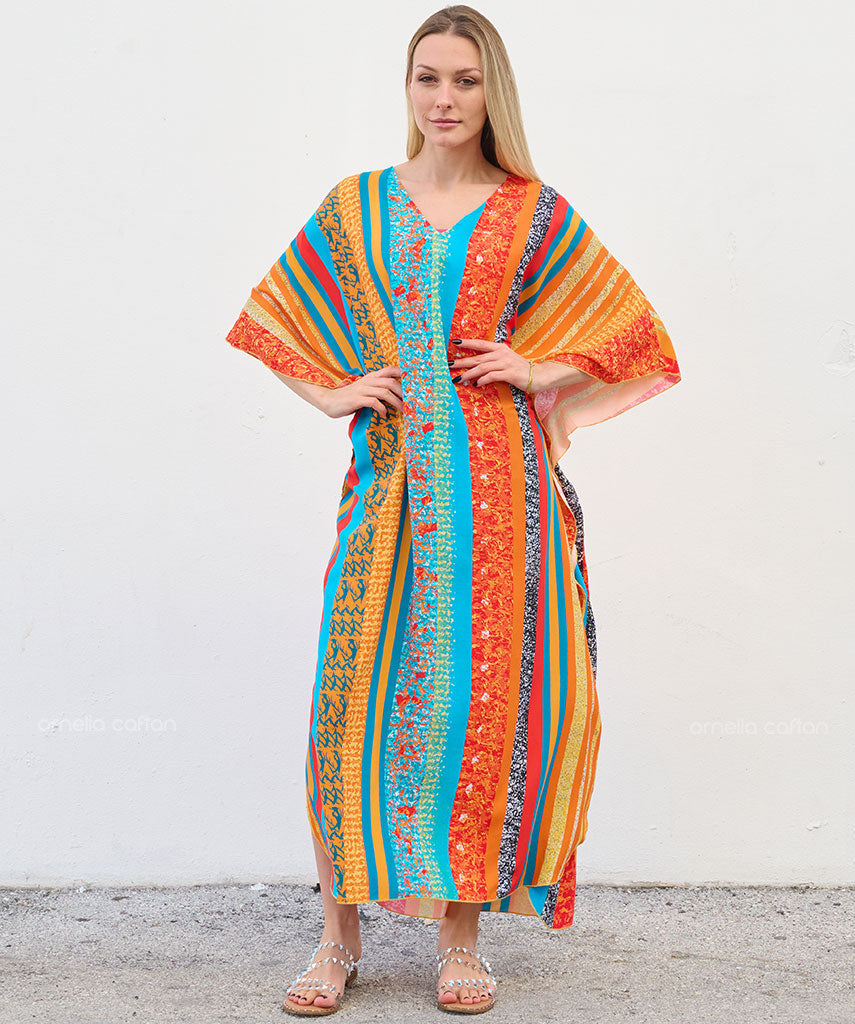Kaftan Vibrações - Capri | Gata Raposa™