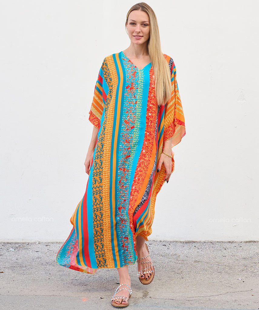 Kaftan Vibrações - Capri | Gata Raposa™