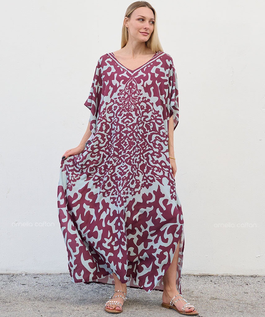 Kaftans Maví  – Vitória-Régia  | Gata Raposa™