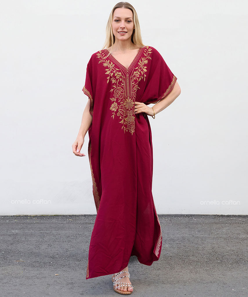 Kaftan Auge — Bordô | Gata Raposa™
