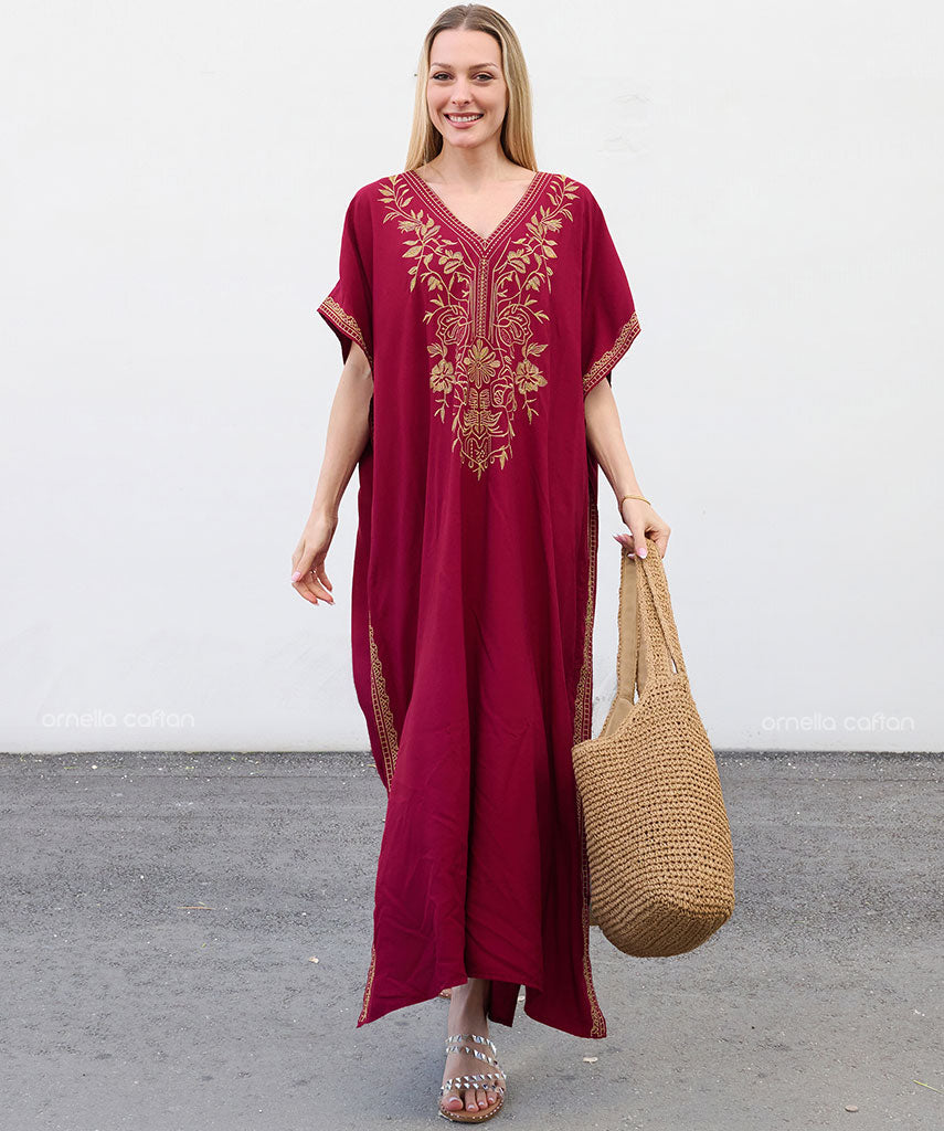 Kaftan Auge — Bordô | Gata Raposa™