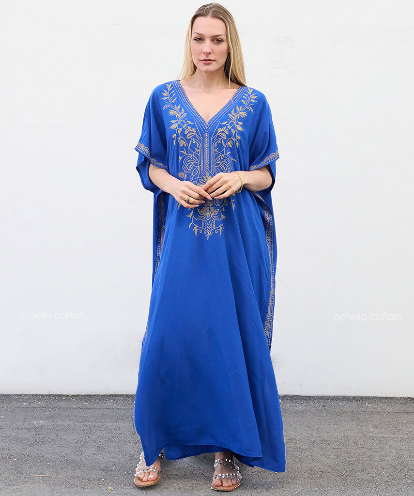 Kaftan Auge — Azul | Gata Raposa™