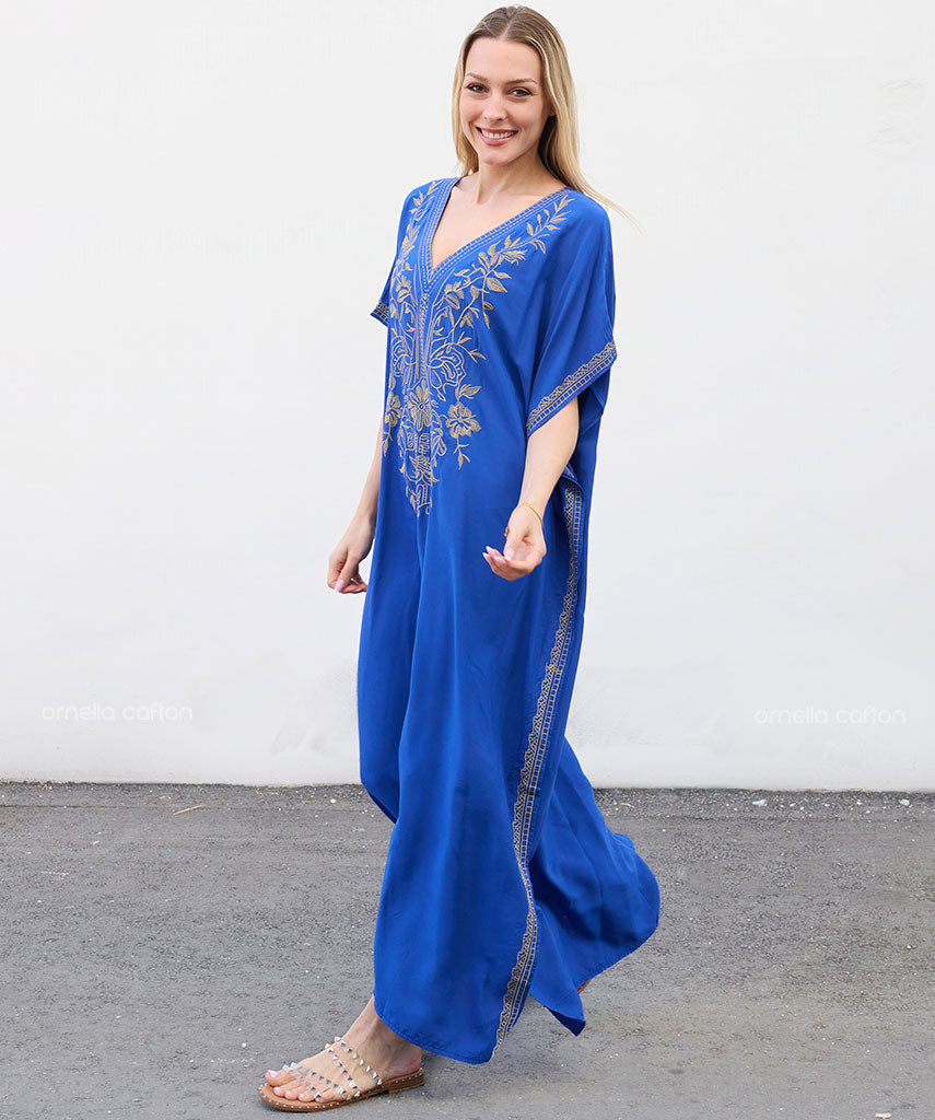 Kaftan Auge — Azul | Gata Raposa™