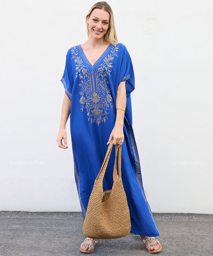 Kaftan Auge — Azul | Gata Raposa™