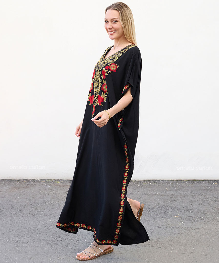 Kaftan Auge — Preto e Cores  | Gata Raposa™