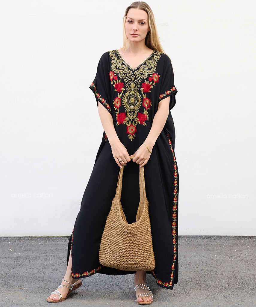 Kaftan Auge — Preto e Cores  | Gata Raposa™