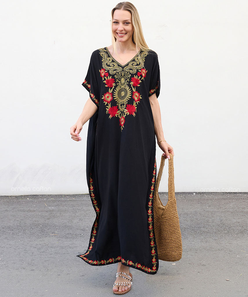 Kaftan Auge — Preto e Cores  | Gata Raposa™