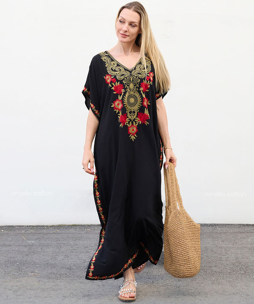 Kaftan Auge — Preto e Cores  | Gata Raposa™
