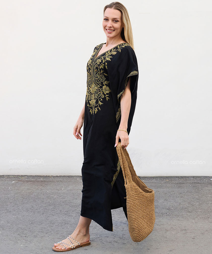 Kaftan Auge — Preto  | Gata Raposa™