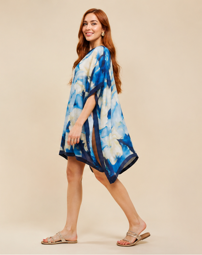 Kaftan Riviera — Azure | Gata Raposa™