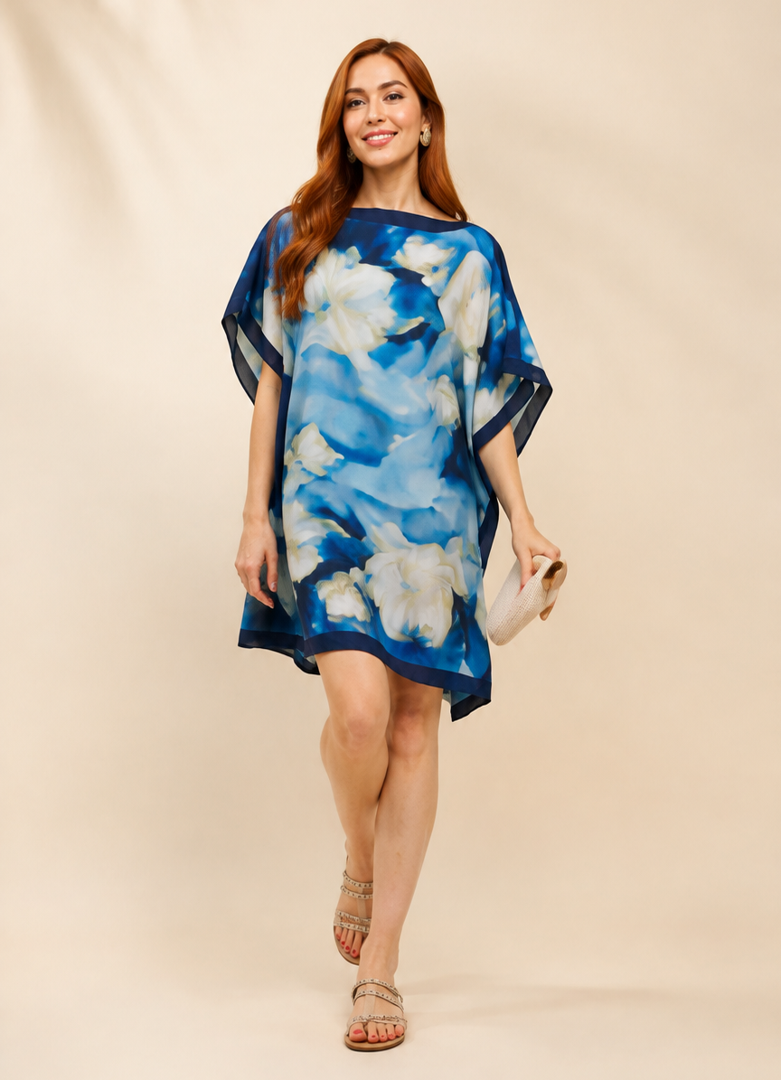 Kaftan Riviera — Azure | Gata Raposa™