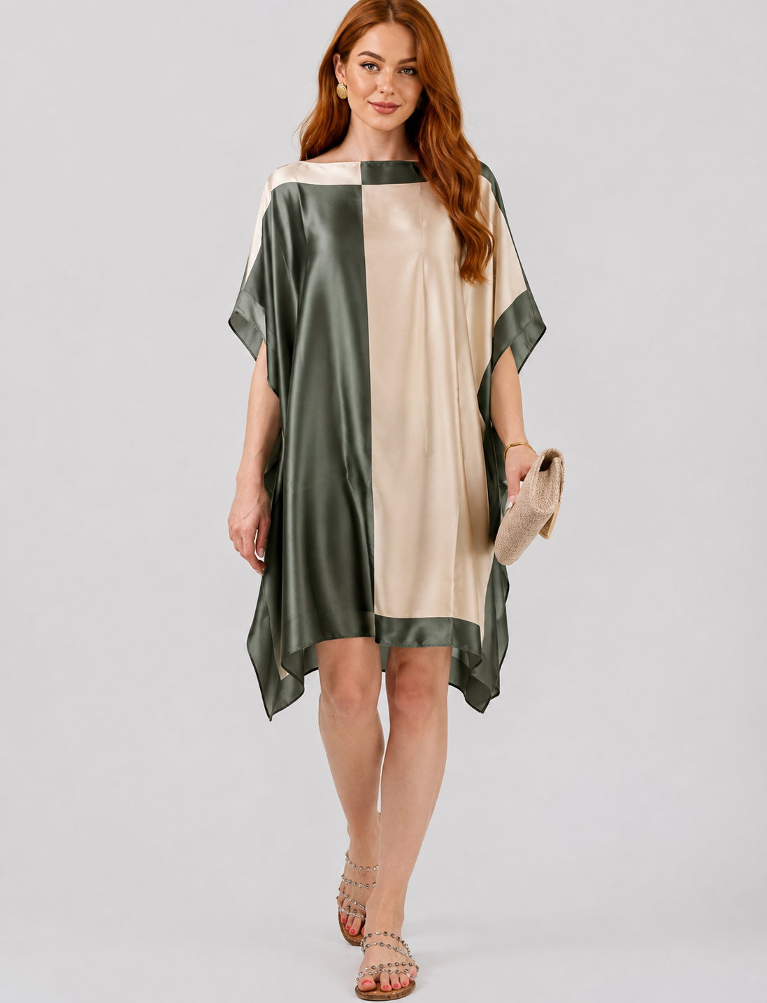 Kaftan Riviera — Olive | Gata Raposa™