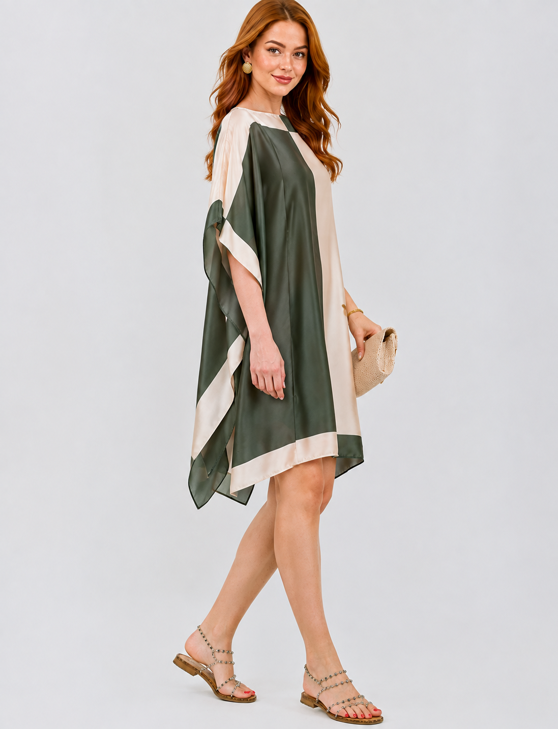 Kaftan Riviera — Olive | Gata Raposa™