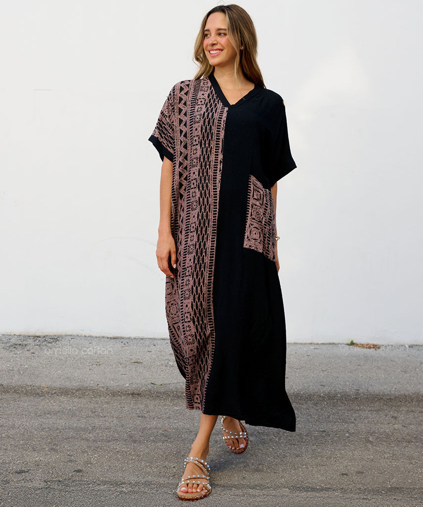 Vestido casual com um bolso - Gata Raposa™