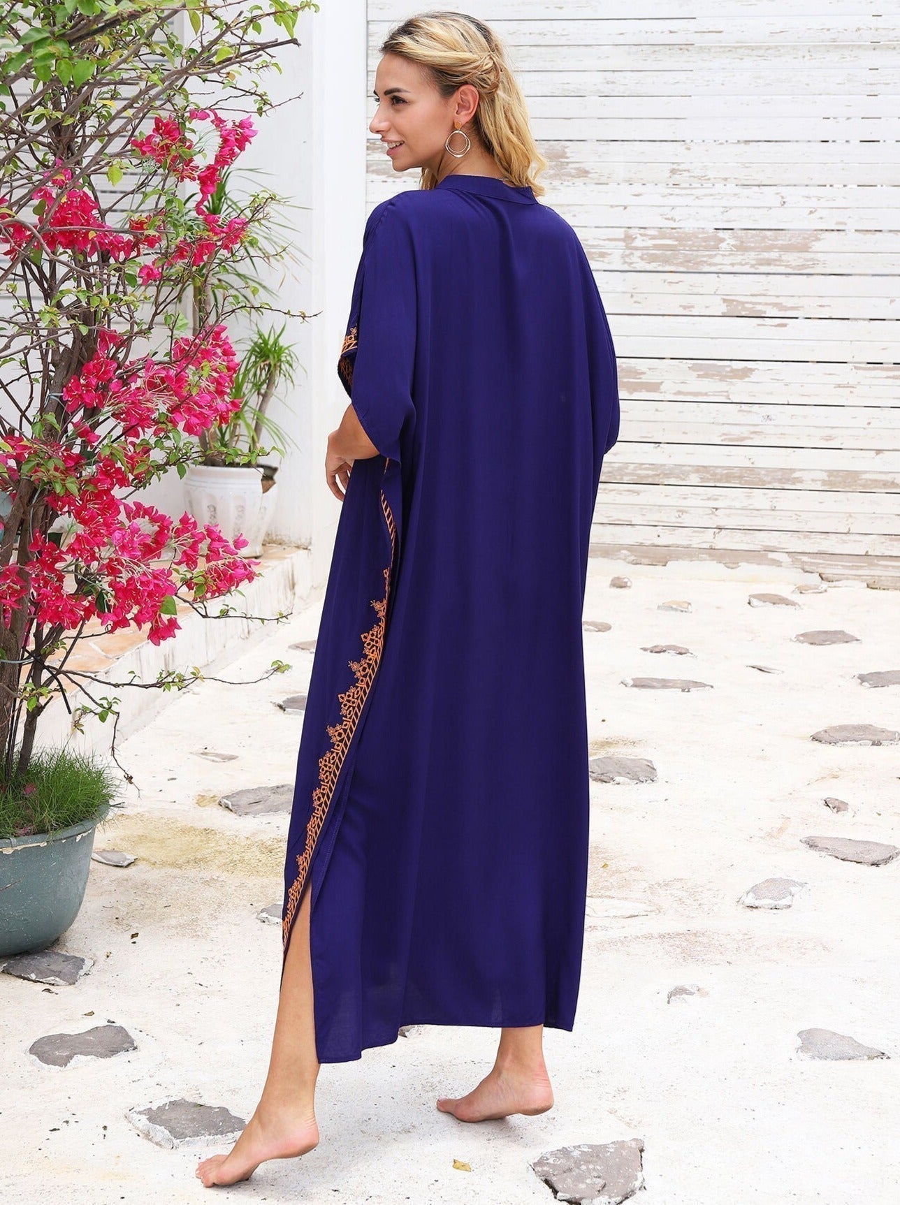 Kaftan Bordado Suzie Preto™