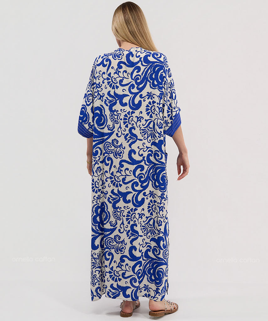 Kaftan Botânica — Azaleia | Gata Raposa™