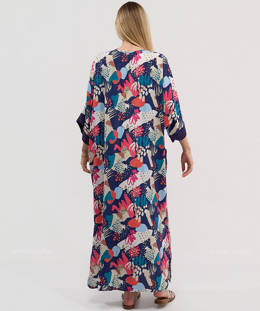 Kaftan Botânica — Magnólia | Gata Raposa™