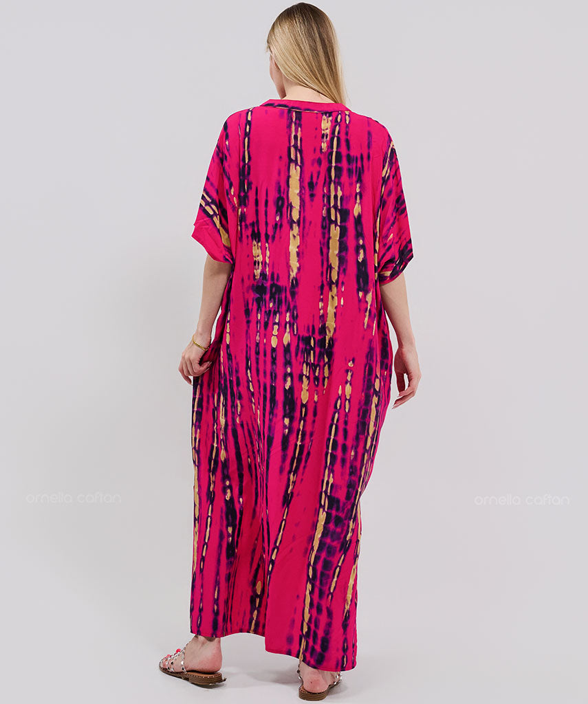 Kaftan Botânica — Carmim | Gata Raposa™