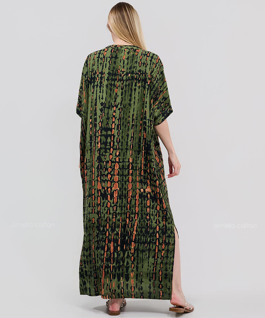 Kaftan Botânica — Selva | Gata Raposa™