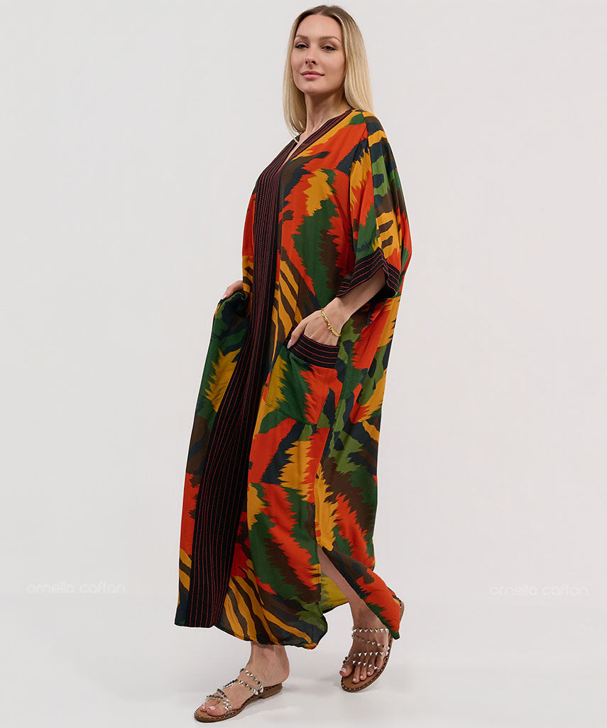Kaftan Botânica — Bromélia | Gata Raposa™