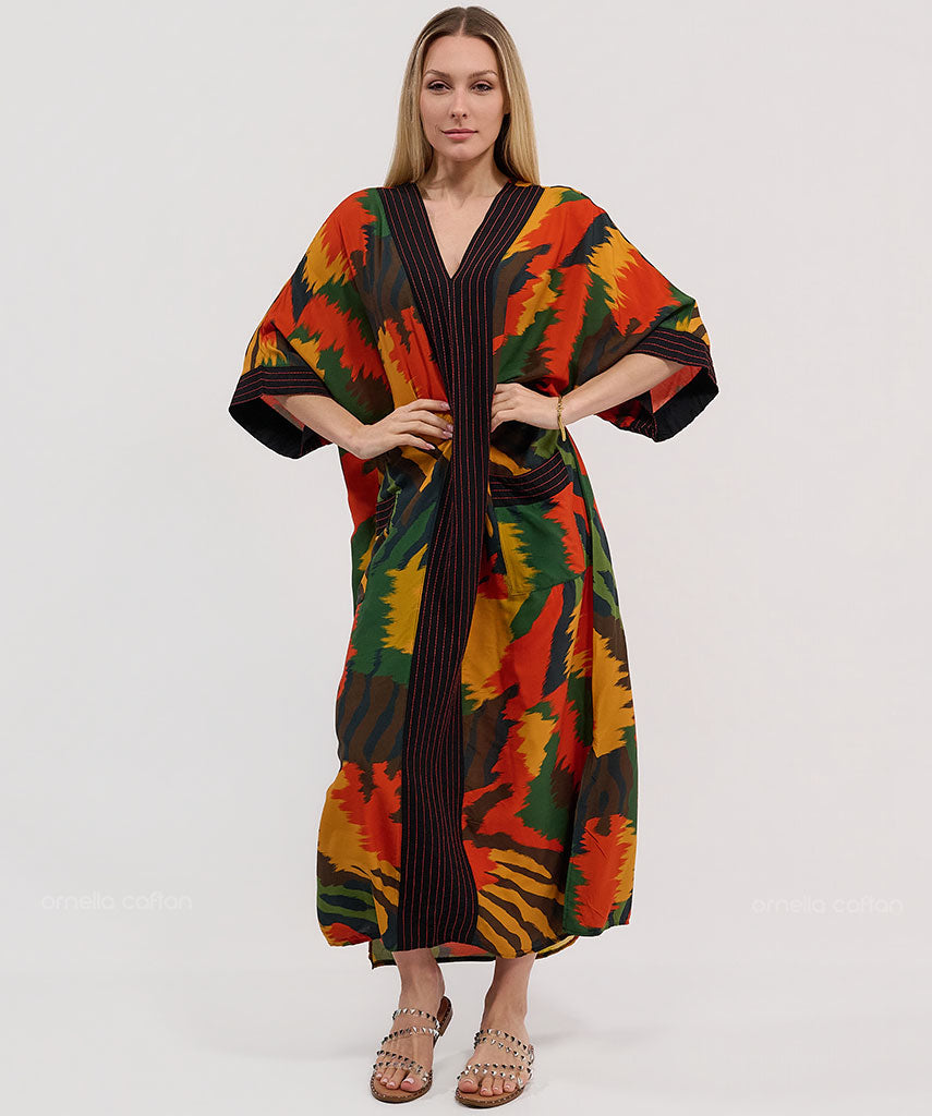 Kaftan Botânica — Bromélia | Gata Raposa™