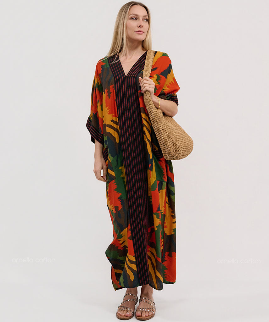 Kaftan Botânica — Bromélia | Gata Raposa™