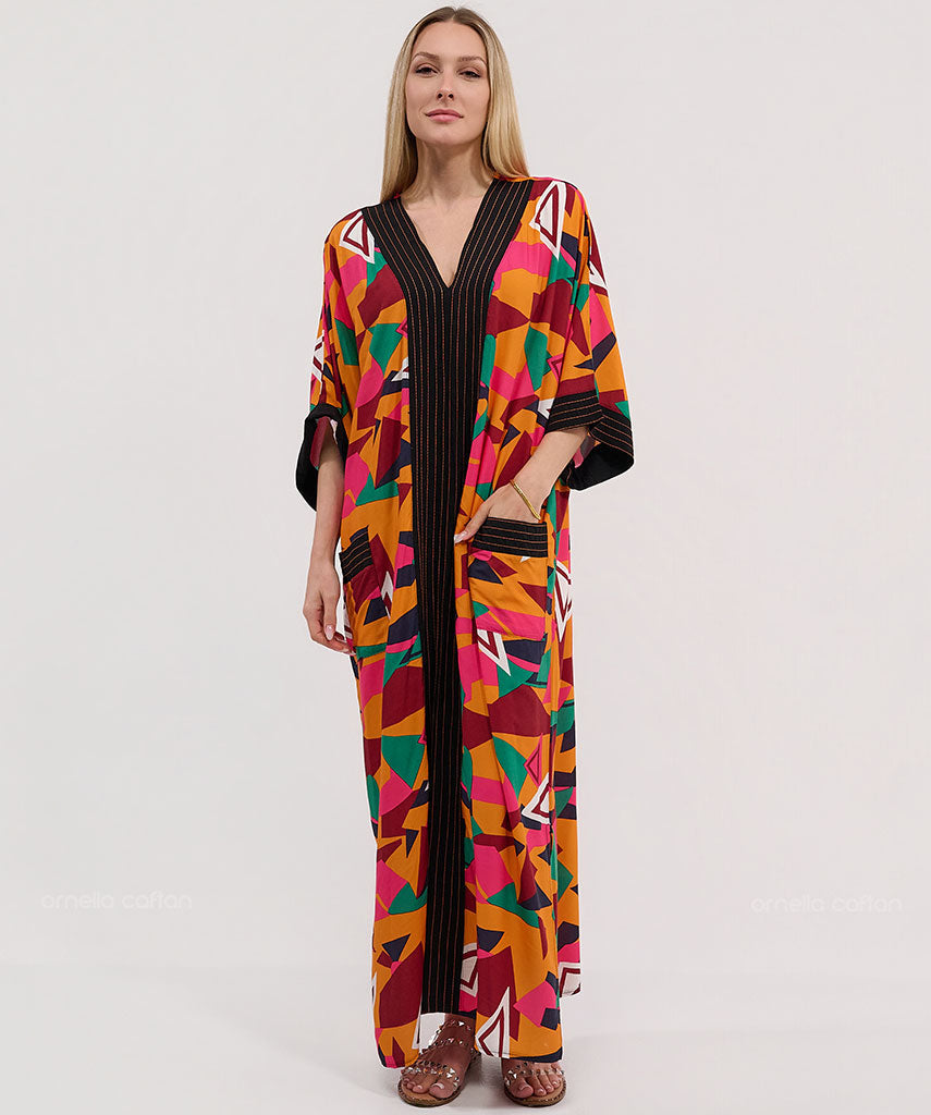 Kaftan Botânica — Solaris | Gata Raposa™