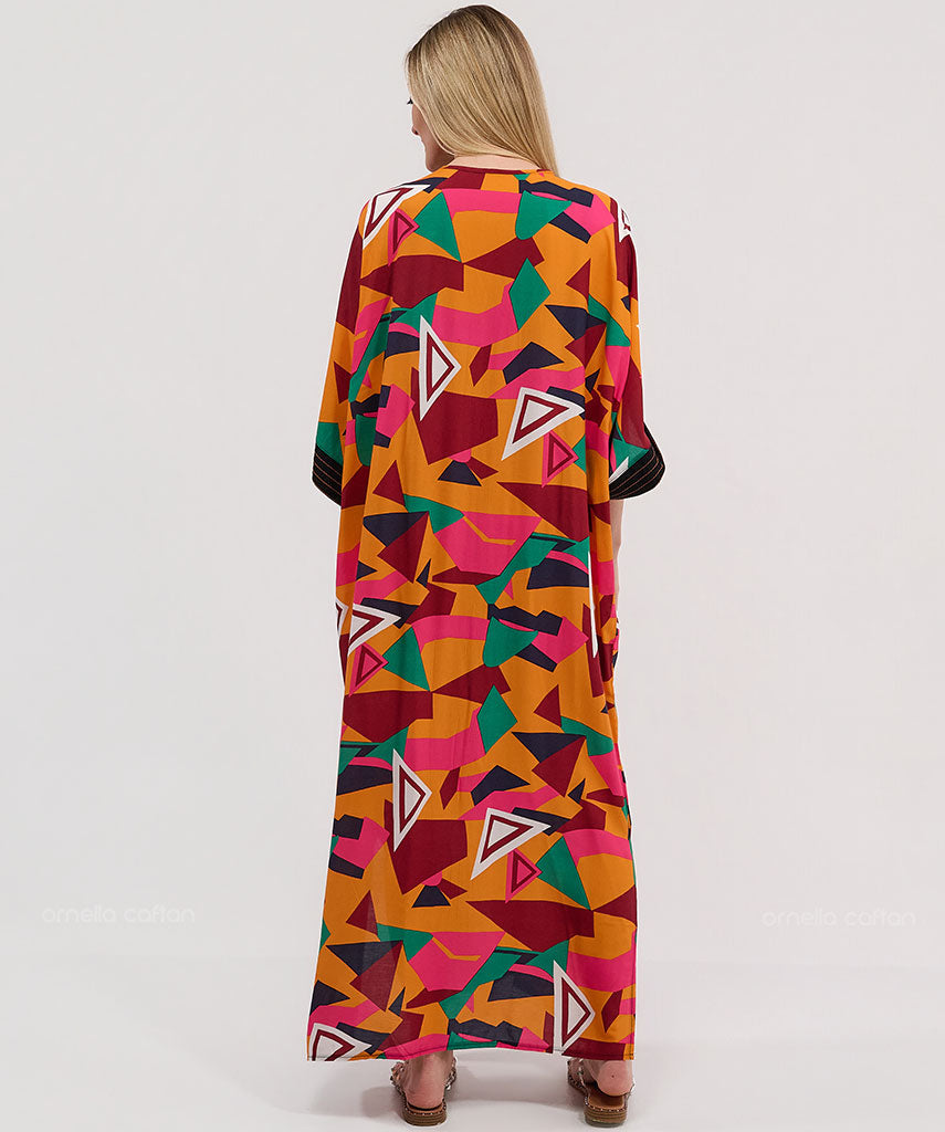 Kaftan Botânica — Solaris | Gata Raposa™