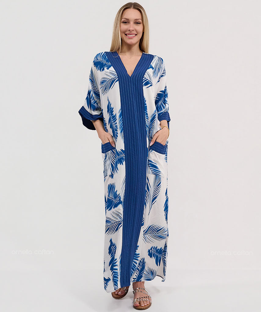 Kaftan Botânica — Nápoles | Gata Raposa™