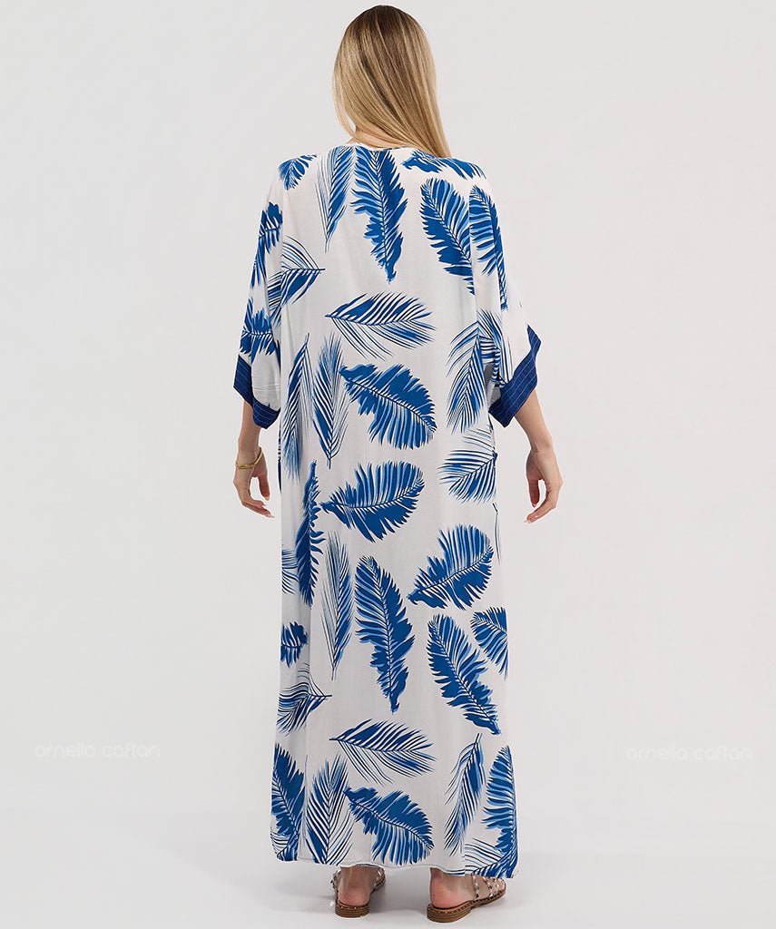 Kaftan Botânica — Nápoles | Gata Raposa™