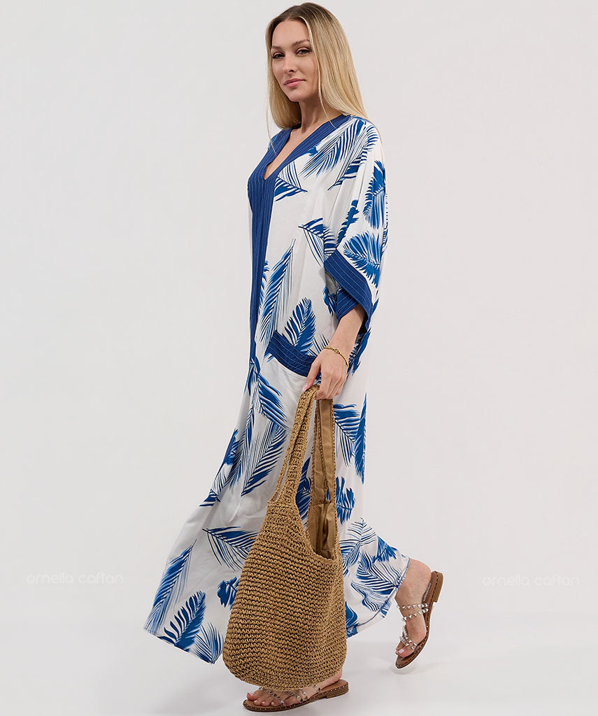 Kaftan Botânica — Nápoles | Gata Raposa™