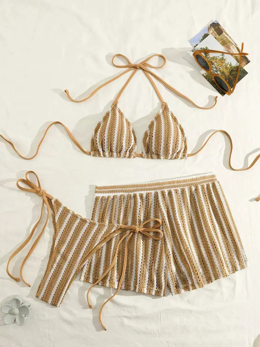 Conjunto Mirella Mar -  Biquini  e Short com Cós Elástico