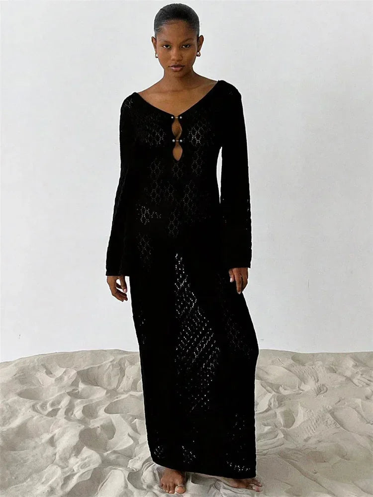 Vestido Longo de Praia Paraty — Sensualidade Elegante para Dias de Sol