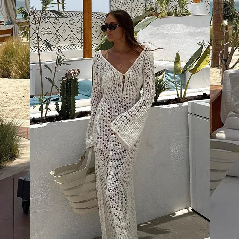 Vestido Longo de Praia Paraty — Sensualidade Elegante para Dias de Sol