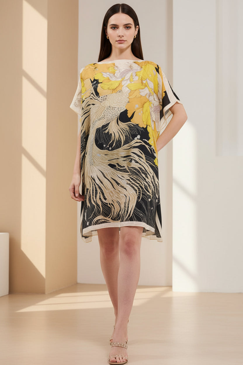Kaftan Riviera — Miel | Gata Raposa™