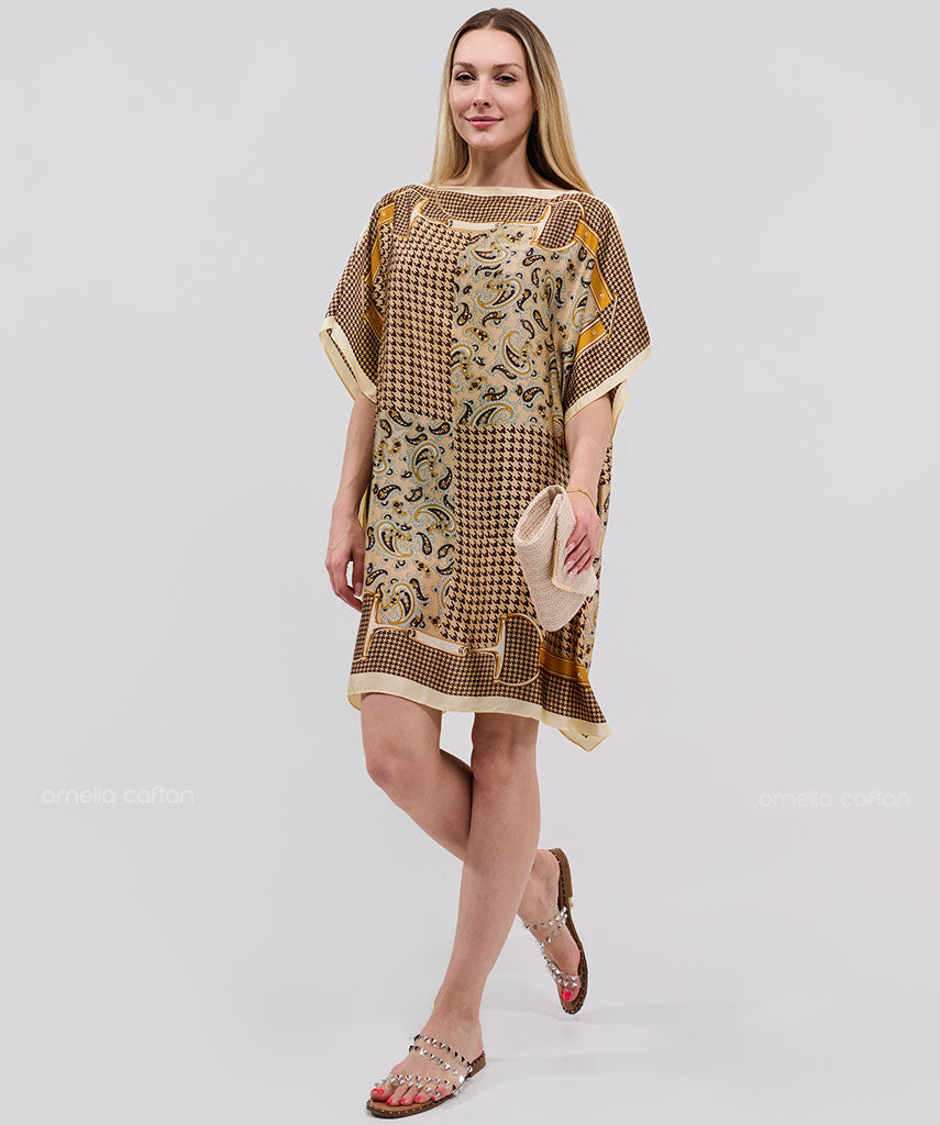 Kaftan Riviera — Sable | Gata Raposa™