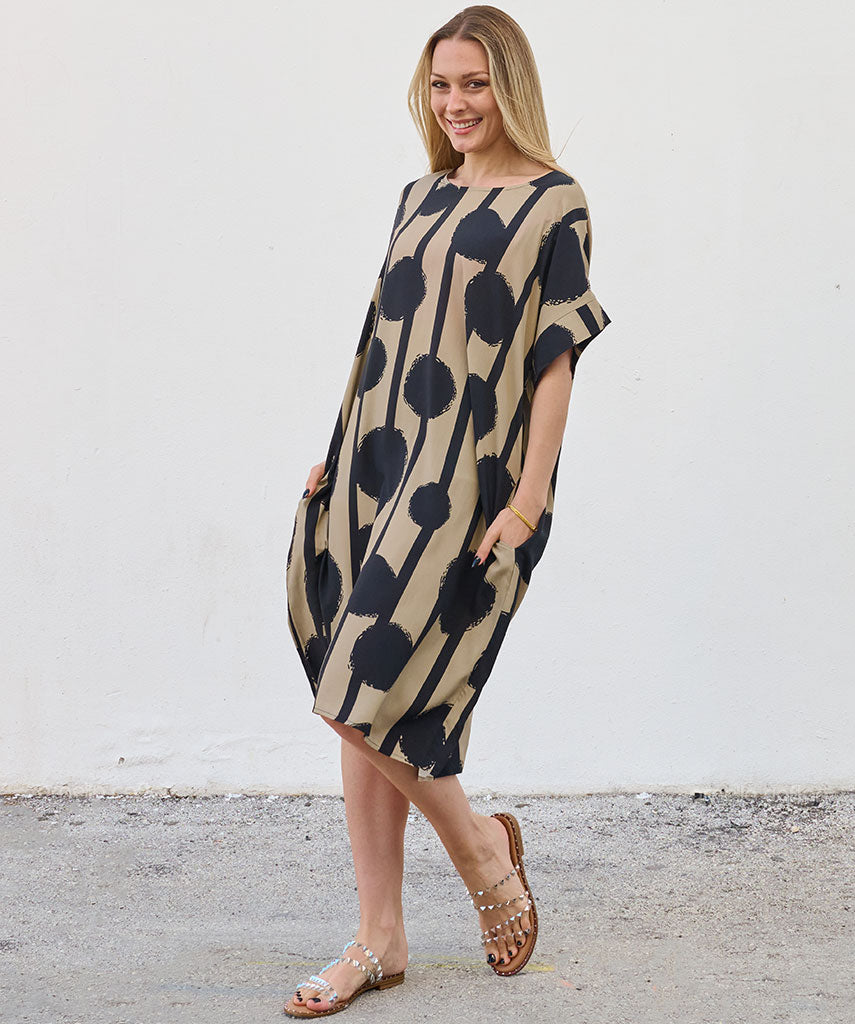 Kaftan Saara — Ébano | Gata Raposa™