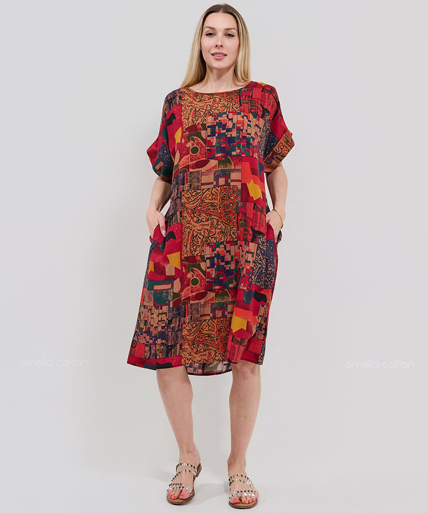 Kaftan Saara — Rubi | Gata Raposa™