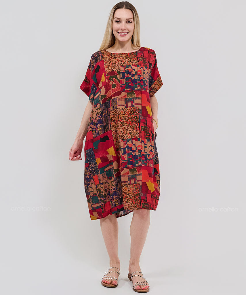 Kaftan Saara — Rubi | Gata Raposa™