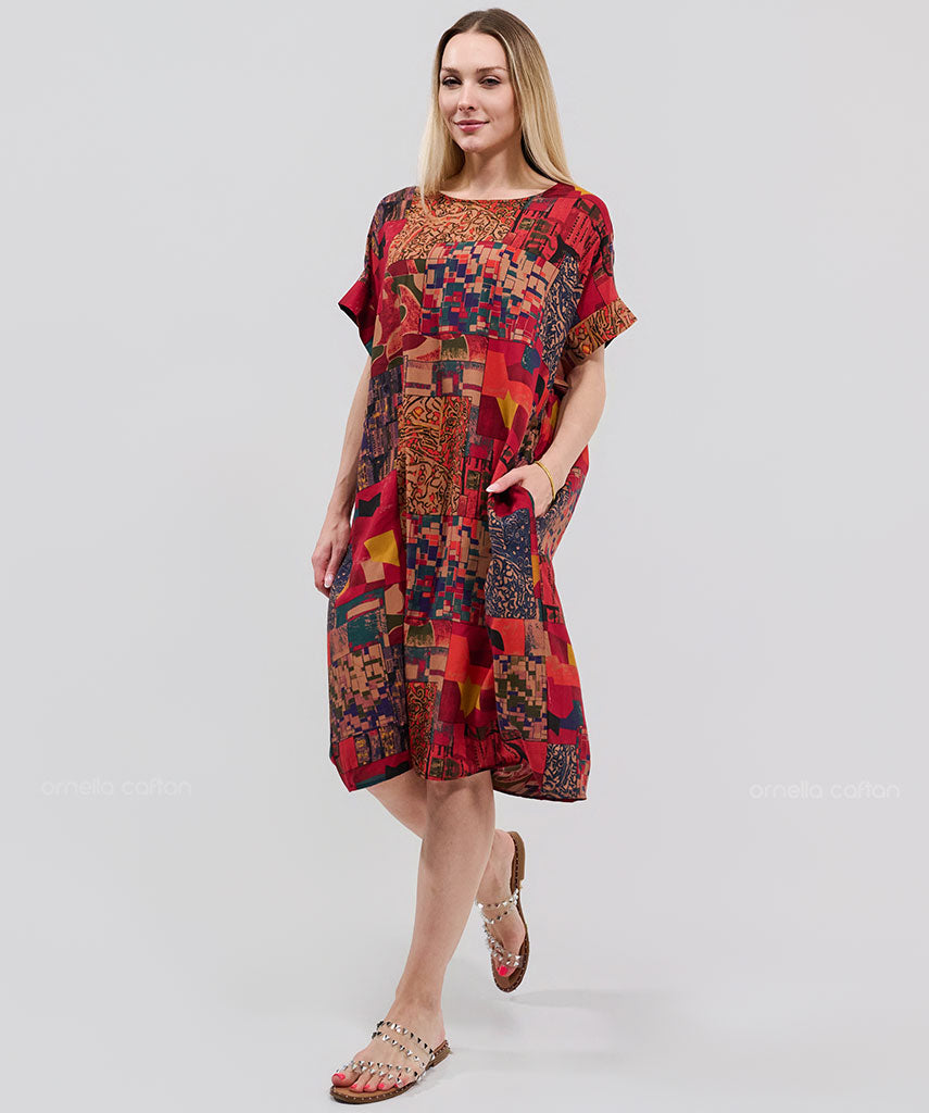Kaftan Saara — Rubi | Gata Raposa™