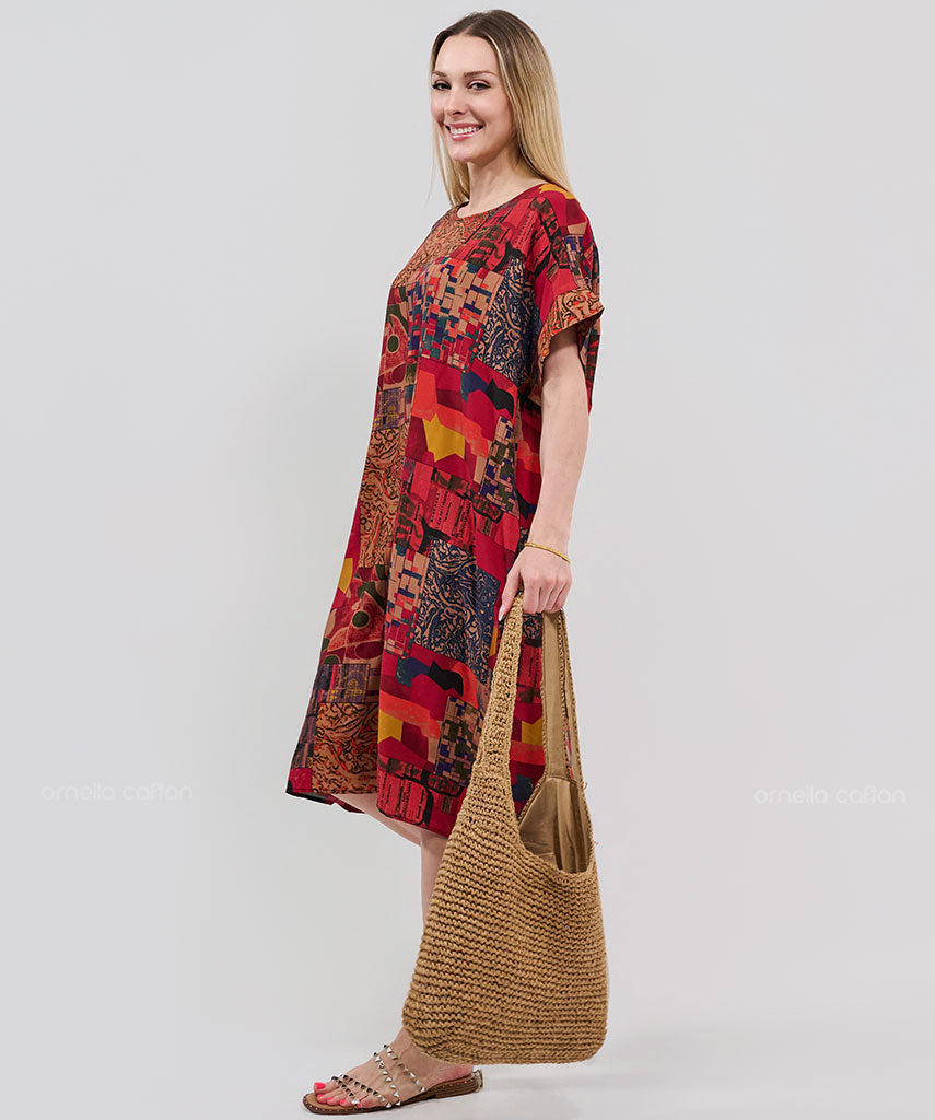 Kaftan Saara — Rubi | Gata Raposa™