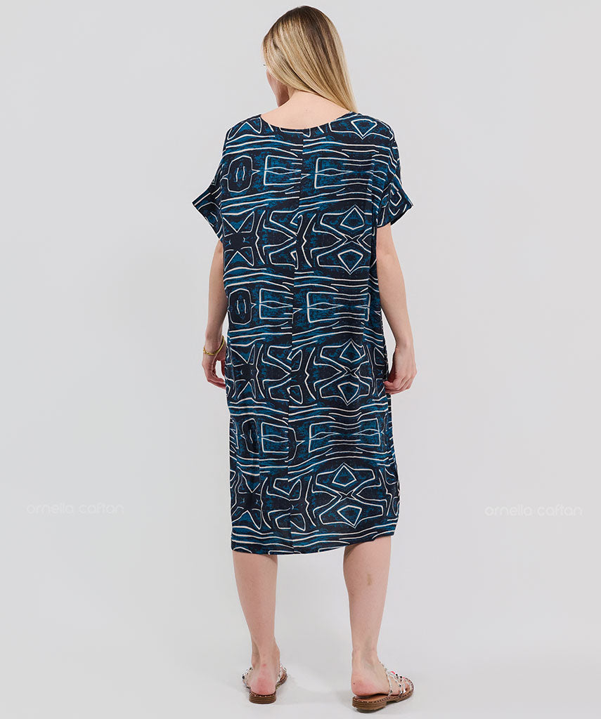 Kaftan Saara — Navy | Gata Raposa™